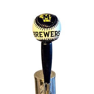 MLB Milwaukee Brewers Beer Tap Handle Pub Kegerator Blue County Stadium